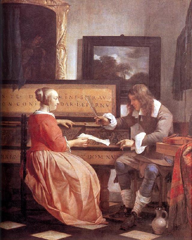 METSU, Gabriel Man and Woman Sitting at the Virginal f